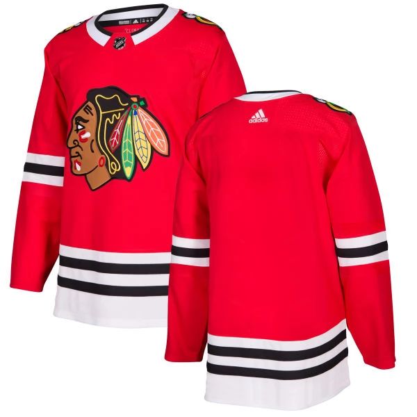 Herren Chicago Blackhawks Eishockey Trikot Blank Rot Authentic